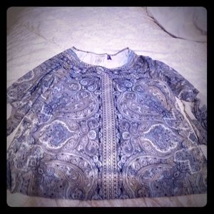 Blue and grey Catherine's shirt